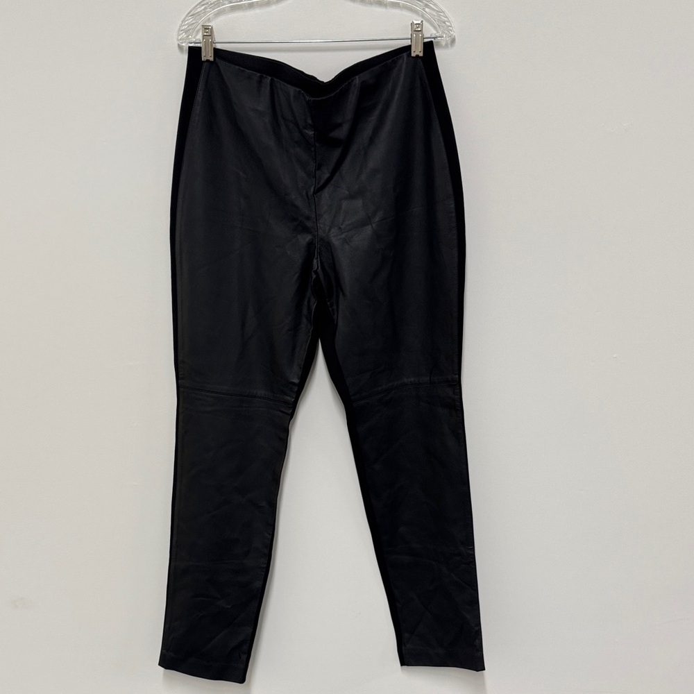 Chicos Black Faux Leather Pants